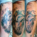 cuore anatomico tatoo
